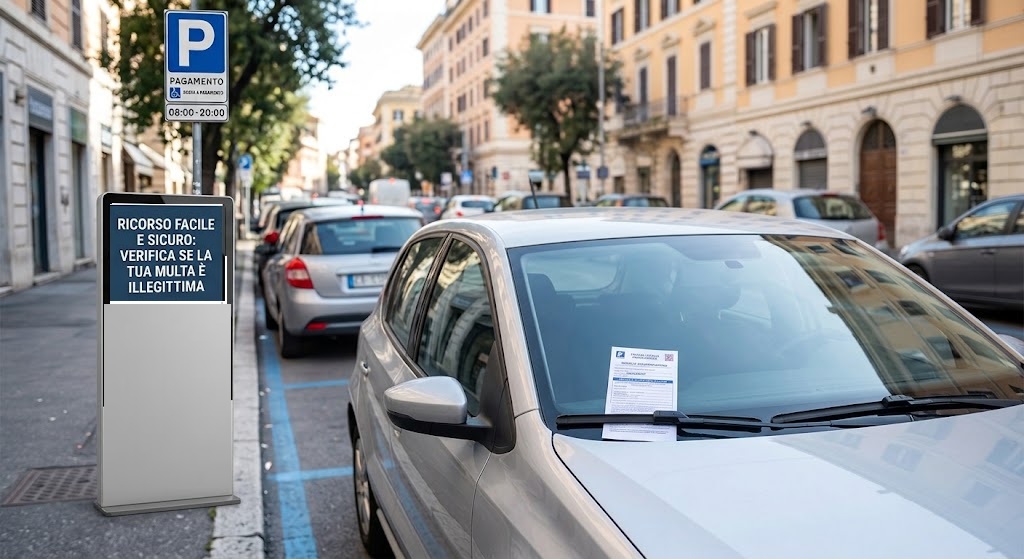 ricorso per multa su parcheggio a pagamento