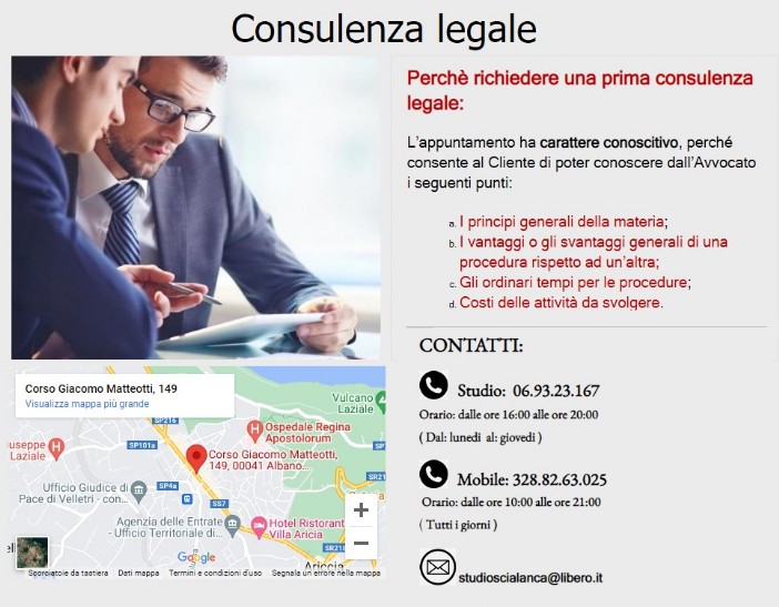 studio legale per consulenza
