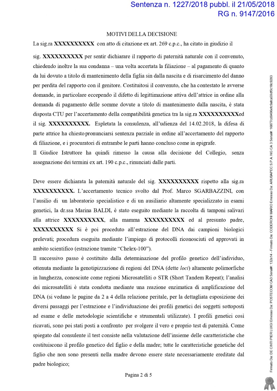 riconoscimento della paternita sentenza  pag.2