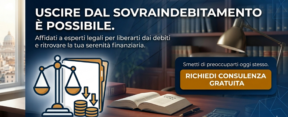 Un uomo seduto a una scrivania guarda con preoccupazione una pila di fatture e documenti contabili, mentre una bilancia sullo sfondo simboleggia l'equilibrio tra debiti e patrimonio.