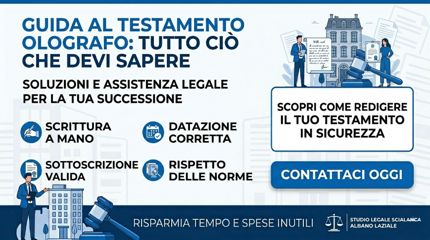 assistenza legale testamento olografo